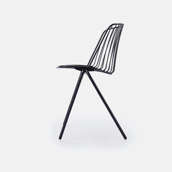 Terrace Stacking Chair Black - Image 3