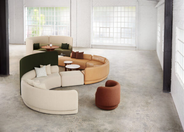 Mega Tulip Round Chaise Left - Image 2