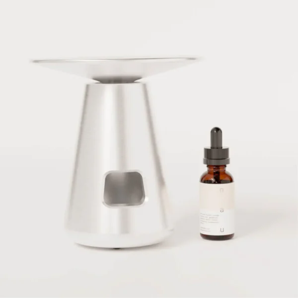 Umbo Oil Burner Brushed Aluminium - Image 2