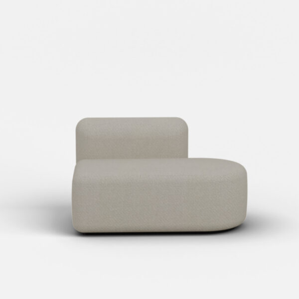 Mega Tulip Round Chaise Left Low