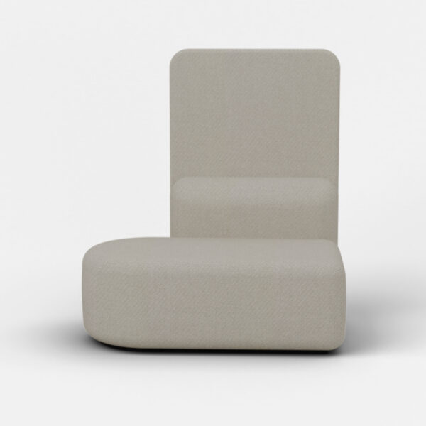 Mega Tulip Round Chaise Right High